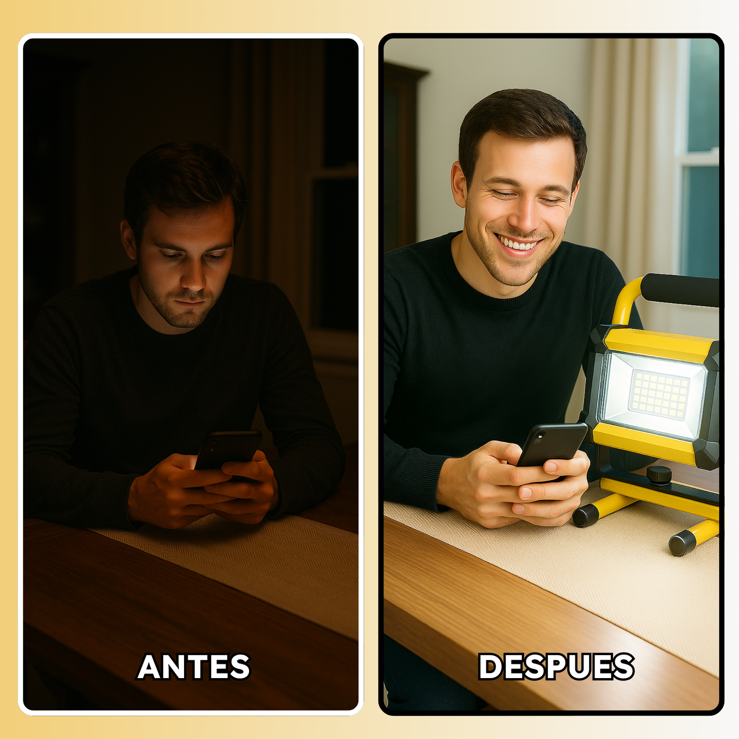 Luminex Lampara recargable, a prueba de agua